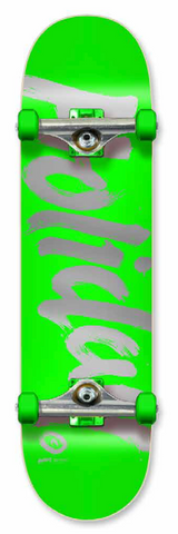 Holiday Safety First Green 8.0" Complete Skateboard