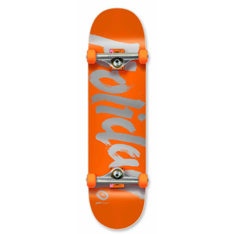 Holiday Safety First Orange 8.25" Complete Skateboard