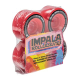 Impala 62x32mm/82a Red Rollerskate Wheels (4 Pack)