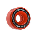 Impala 62x32mm/82a Red Rollerskate Wheels (4 Pack)