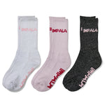 Impala Skate Sparkle 3 Pack Socks