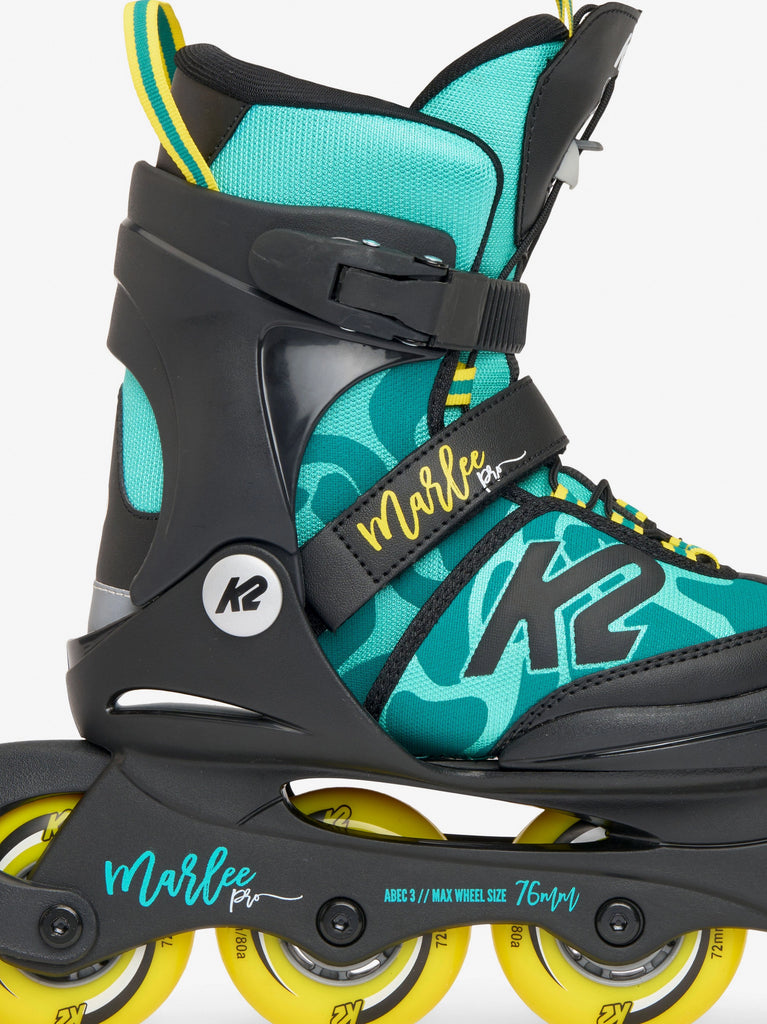 K2 Marlee Pro Green/Yellow Kids Rollerblades – World Of Wheelcraft