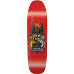 Flip Lance Mountain Crest Stained Red Shaped Skateboard Deck 9.0