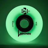 Luminous LED 80mm/85a GLOW White 4 Pack Rollerblade Wheels