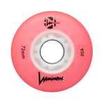 Luminous LED 72mm/85a Pink 4 Pack Rollerblade Wheels
