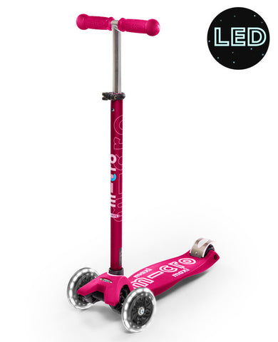 Micro Maxi Deluxe LED Pink Scooter