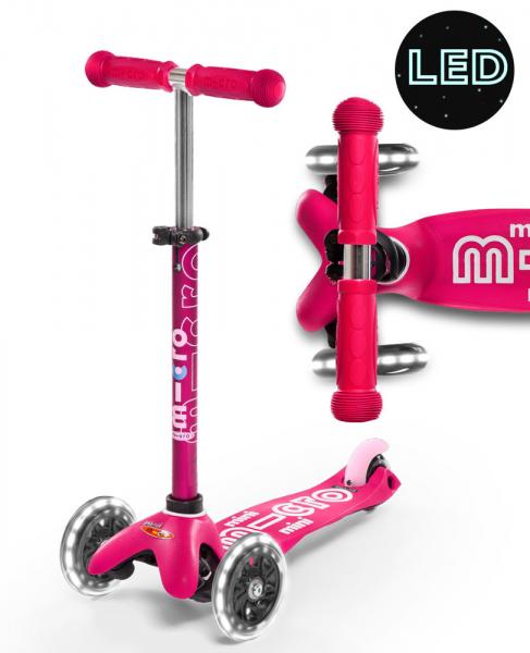Micro Mini Deluxe LED Pink Scooter – World Of Wheelcraft