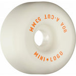 Mini Logo White 53mm/90a Skateboard Wheels