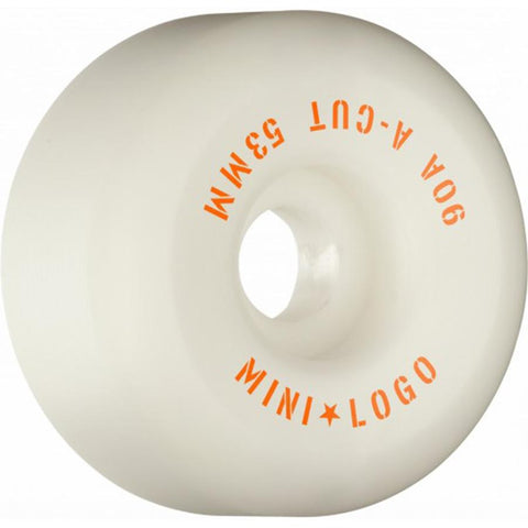Mini Logo White 53mm/90a Skateboard Wheels