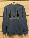 Wheelcraft Stacks Logo Petrol Blue Crewneck