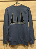 Wheelcraft Stacks Logo Petrol Blue Crewneck