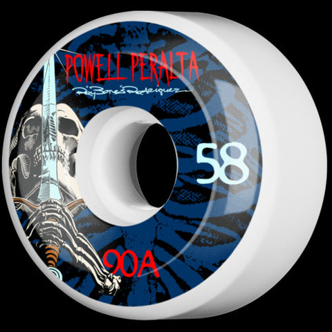 Powell Peralta Ray Skull and Sword 58mm 90a Skateboard Wheels