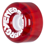 Radar Energy 65x35mm Clear Red Outdoor Rollerskate Wheels (4 Pack)