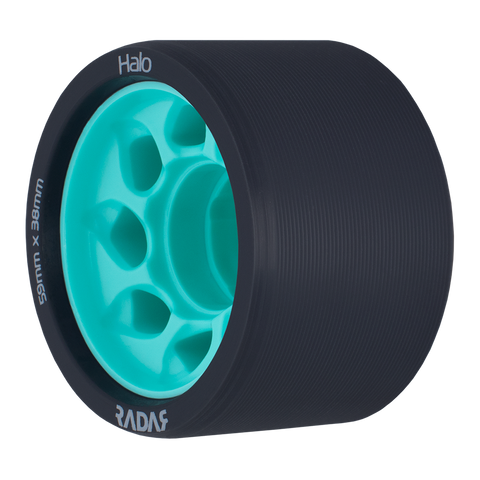 Radar Halo 59x38mm/88a Teal 4pk Rollerskate Wheels