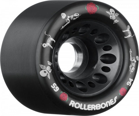 Rollerbones DOD Pet 59mm/94a Black 4pk Rollerskate Wheels