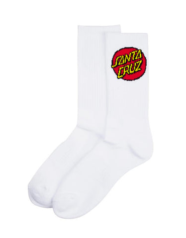 Santa Cruz Classic Dot White 3 Pack Socks