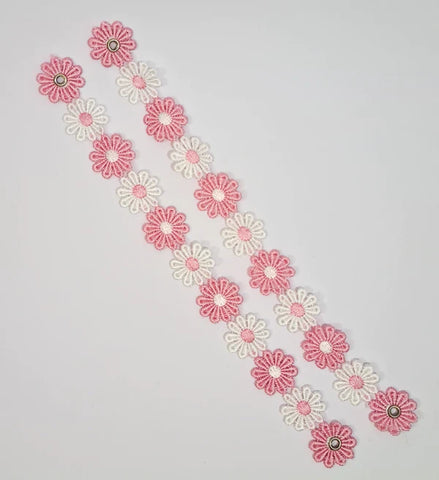 Setara Daisy Chain 12cm Pink & White