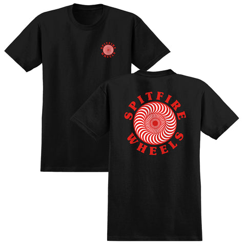 Spitfire Classic Fill Black/Red Tee