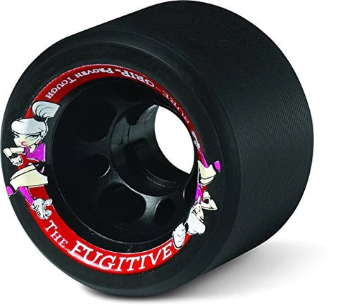 SureGrip The Fugitive 62mm/92a Black 8pk Rollerskate Wheels