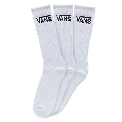 Vans Classic Crew White 3 Pack Socks