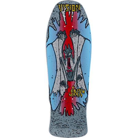 Vision OG Jinx MC Grey 9.75" Skateboard Deck
