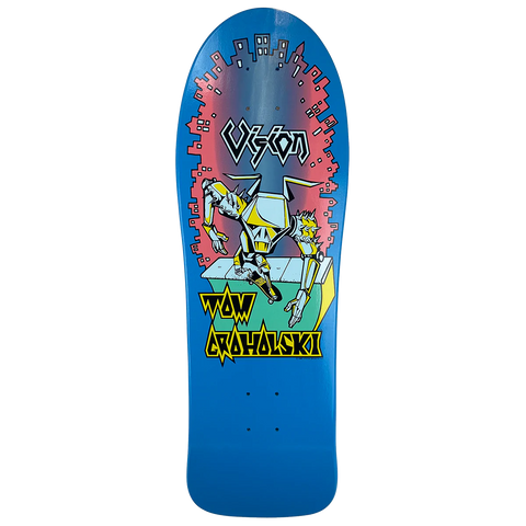 Vision Groholski Robot Blue 9.5" Skateboard Deck