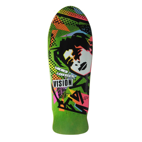 Vision Original MG Lime Stain Reissue 10' Skateboard Deck