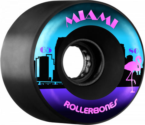 Rollerbones Miami 65x35mm/80a Outdoor Rollerskate Wheels (8 Pack)