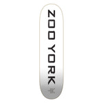 Zoo York OG 95 Logo Block White 7.75" Skateboard Deck