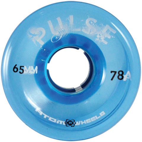 Atom Pulse 65x37mm/78a Blue Rollerskate Wheels 4 Pack