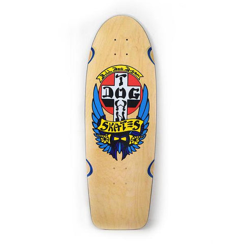 Dogtown OG Classic Bull Dog Natural/Blue Veneer 10x30'' Skateboard Deck