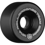 Rollerbones Logo 57x30mm/98A Black 4pk Rollerskate Wheels