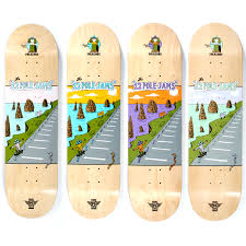 Folklore 12 Pole Jams Fibretech Teal 8.5" Skateboard Deck