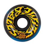 Santa Cruz Swirl Slime Balls Black/Blue 65mm/78a Skateboard Wheels