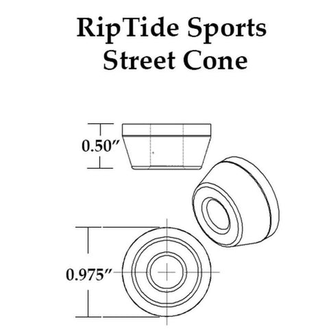 Riptide Street Series Cone Pair Skateboard Bushings