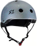 S-One Mini Lifer Silver Gloss Glitter Helmet