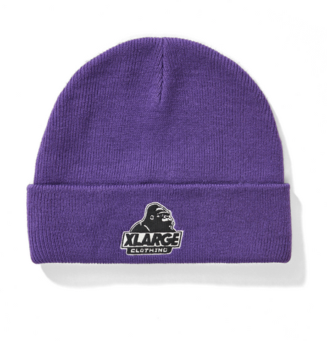 Xlarge Slanted Logo Purple Beanie