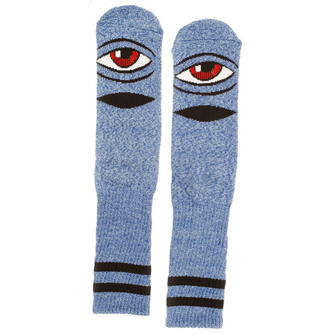 Toy Machine Sect Eye Heather Blue Socks